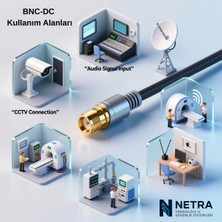 Netra Teknoloji Bnc – Dc Hazır Kablo (100 Adet) Kamera Güvenlik Sistemi Bağlantı Kablosu
