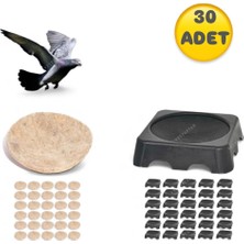 An-ga Folluk 30 Adet 30 Adet Keçe Güvercin Kare Folluğu ve Keçesi