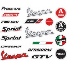 Bsb Motosiklet Telefon Notebook Tablet Defter Matara Sticker Etiket ST7266