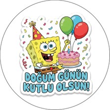 Bsb Doğumgünü Sloganlı Sticker Etiket 18CM ST7240