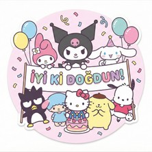 Bsb Doğumgünü Sloganlı Sticker Etiket 18CM ST7247