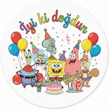 Bsb Doğumgünü Sloganlı Sticker Etiket 18CM ST7243