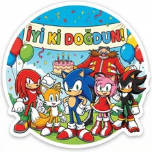 Bsb Doğumgünü Sloganlı Sticker Etiket 18CM ST7264