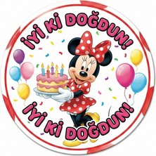 Bsb Doğumgünü Sloganlı Sticker Etiket 18CM ST7256