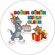 Bsb Doğumgünü Sloganlı Sticker Etiket 18CM ST7236