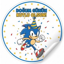 Bsb Doğumgünü Sloganlı Sticker Etiket 18CM ST7190