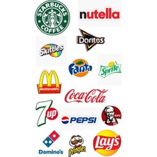 Bsb Fastfood Telefon Notebook Tablet Defter Matara Sticker Etiket ST7356