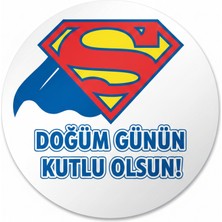 Bsb Doğumgünü Sloganlı Sticker Etiket 18CM ST7199