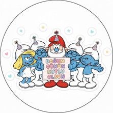 Bsb Doğumgünü Sloganlı Sticker Etiket 18CM ST7143