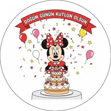Bsb Doğumgünü Sloganlı Sticker Etiket 18CM ST7217