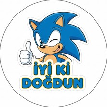 Bsb Doğumgünü Sloganlı Sticker Etiket 18CM ST7192