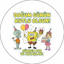 Bsb Doğumgünü Sloganlı Sticker Etiket 18CM ST7225