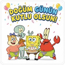 Bsb Doğumgünü Sloganlı Sticker Etiket 18CM ST7226