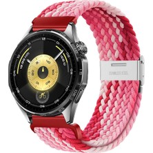 MMP Shop Huawei Watch Gt3 / Gt4 / Gt5 / Gt5 Pro / Gt6 / Gt6 Pro 46MM Uyumlu Metal Klips Hasır Örgü Spor Kordon