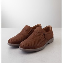 Growish GR0200 Hakiki Nubuk Deri 40 Numara Delikli Hafif Poli Taban Comfort Günlük Erkek Ayakkabı