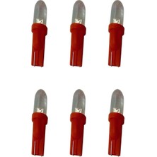 T10 12V LED Ampül Kırmızı 6 Adet Erpilsan Elektronik