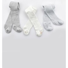 Unisex Bebe Külotlu Çorap Pamuklu (Penye) 3'lü (6-12 Ay)