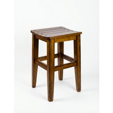 El Yapımı Çıtalı Tabure 45 cm