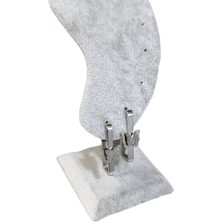 Cesicey 316L Çelik Kelebek Model Zirkon Taşlı Kadın Küpe (Gümüş Renk Kararmaz)