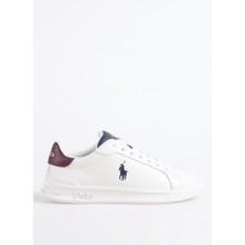 Polo Ralph Lauren Beyaz - Bordo Kadın Sneaker Hrt Crt Iı