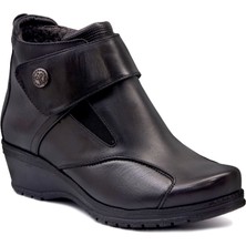 Forelli Siyah Kadın Bot 25651-K