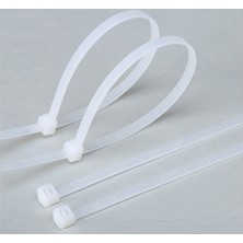Pemsan (100 Adet) 55cm x 8mm Plastik Cırt Kelepçe ( Kablo Bağı ) Beyaz, EAN:2060221022142