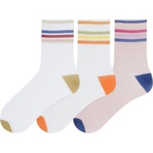 Semoor 3'lü Çember Desenli Kadın Çorabı