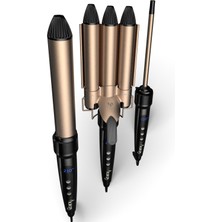 Özbience 4 Parça Saç Şekillendirme Seti – Maşa, Afro Ince Maşa ve 25 mm Maşa