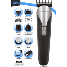 Özbience Çok Fonksiyonlu Paslanmaz Çelik Erkek Bakım Seti, 9'lu Standlı Tasarım