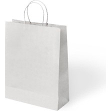 Muka Büküm Saplı Kraft  Kağıt Çanta 31x41 cm Pakette 24 Adet