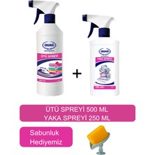Ersağ Ütü Spreyi 500 ml  + Yaka Spreyi 250 ml  - ( Sabunluk Hediyemiz ) 189-10