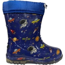 Ayder Su Geçirmez Içi Peluşlu Çocuk Yağmur Çizmesi Plastik Çizme