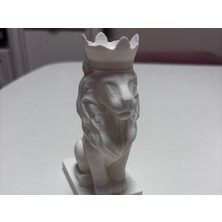 TSC Modern Soyut Aslan Biblosu – Hediyelik Doğal Malzemeli Masa Üstü Dekor Ürünü 12 cm