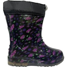 Ayder Su Geçirmez Içi Peluşlu Çocuk Yağmur Çizmesi Plastik Çizme