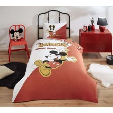 Özdilek Dsny Nevresim Takımı Ranforce Tek Kişilik Kırmızı Mickey Funtastic