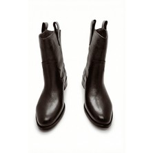 Anora Hakiki Deri Kadın Bot 25IZLFK282 Kahverengi 37