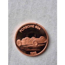 Edi Antik Almanya Arabalar Serisi 1962 Porsche 804. 2cm Çapında Alman Nadir Madalya. Temiz Durumda Koleksiyonluk.