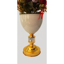 Furya Çiçekçilik Royal Ivory Peony – Altın Ayaklı Lüks Aranjman