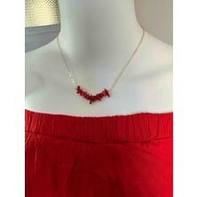 Uno Di Famiglia Kırmızı Mercan Doğal Taşlı Kolye , Doğal Taşlı Kolye , Pinterest Model Kolye