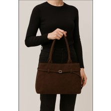 Lyona Bags Dora Süet Deri Kadın Çantası