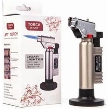 Torch Jet Gazlı Pürmüz Doldurulabilir Tabancalı Alevli Çakmak