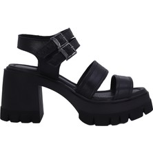 Hobby Albini 26Y10883 Hakiki Deri Topuklu Kadın Sandalet