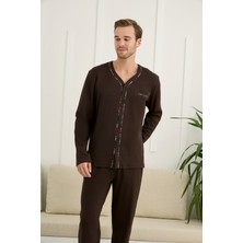 Nightlove Erkek Ceketli Uzun Kollu Pijama Takımı
