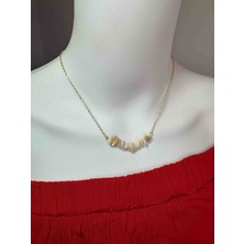 Uno Di Famiglia Sedef Doğal Taşlı Kolye , Kırık Doğal Taşlı Kolye , Pinterest Model Kolye