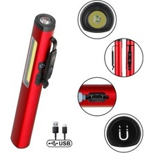 ZS Demir Şarjlı Mıknatıslı Çalışma Lambası Cep Feneri