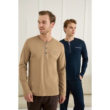 Nightlove Erkek Uzun Kollu Battal Pijama Takımı