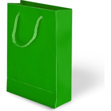 Muka Ip Saplı Lüks Karton Çanta 17X24X7CM Pakette 24 Adet.