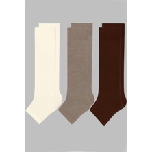 Cotenconcept 3 Çift Burunsuz Basic Pamuk İçerikli Yoga Tozluk