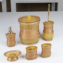 CITY gold 6 Parça Polyester Banyo Seti