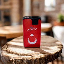 STR Metal Rüzgar Çakmak Türk Bayrağı